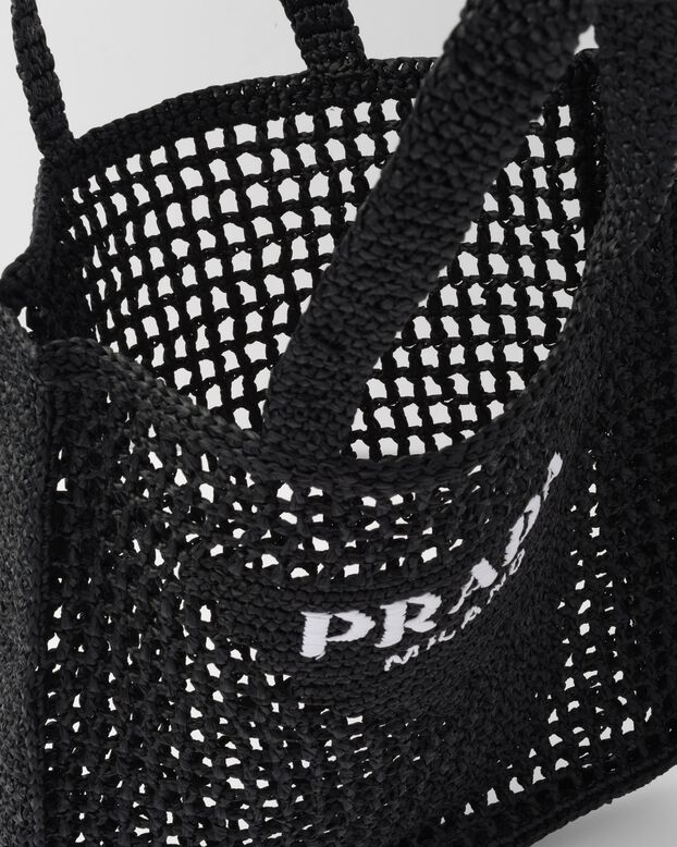 Crochet tote bag with logo, , hi-res