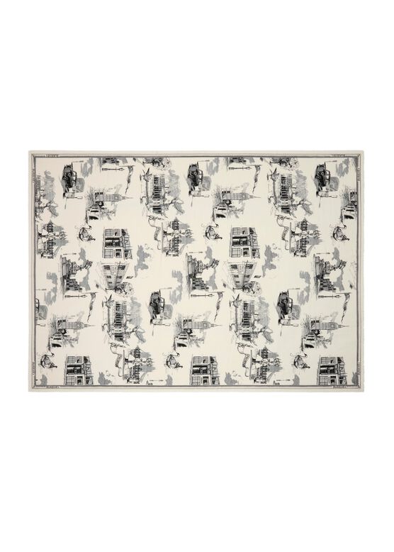 London Landmarks Wool Silk Scarf, , hi-res