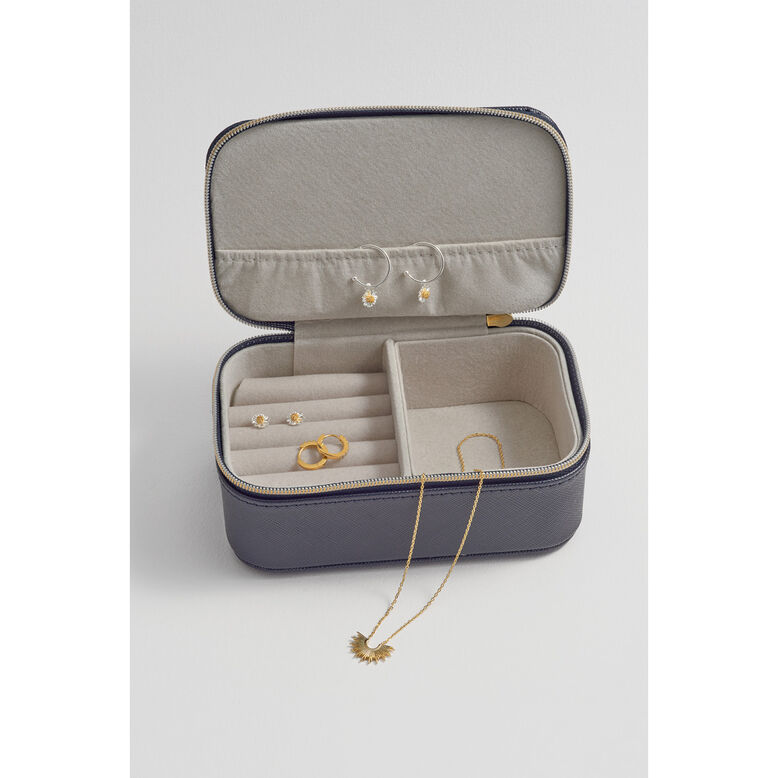 Mini Jewellery Box Navy - Navy, , hi-res