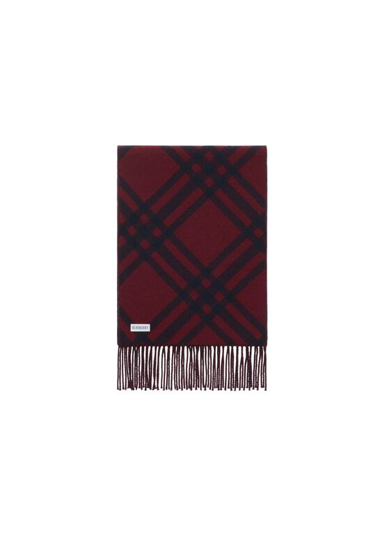 Check Cashmere Scarf, , hi-res