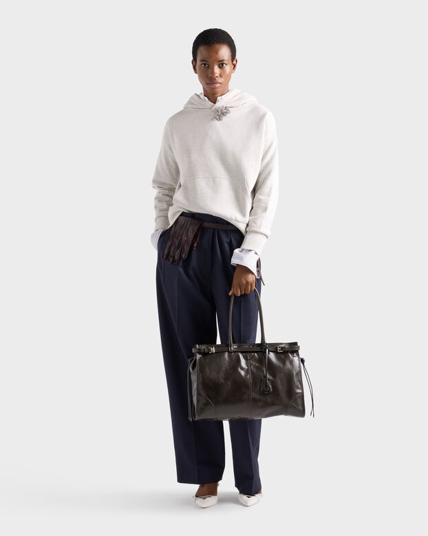Prada Bonnie extra-large leather bag, , hi-res