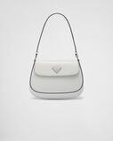 Small Prada Cleo brushed leather shoulder bag with flap, , hi-res
