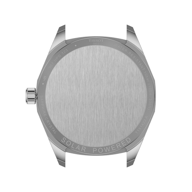 PRC 100 Solar Quartz 39mm Mens Watch Silver Leather, , hi-res