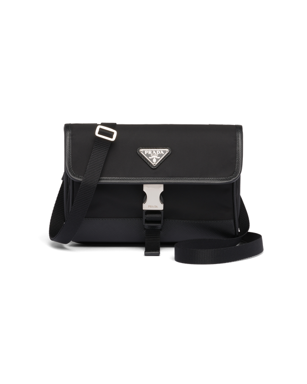 Re-Nylon and Saffiano leather smartphone case, , hi-res