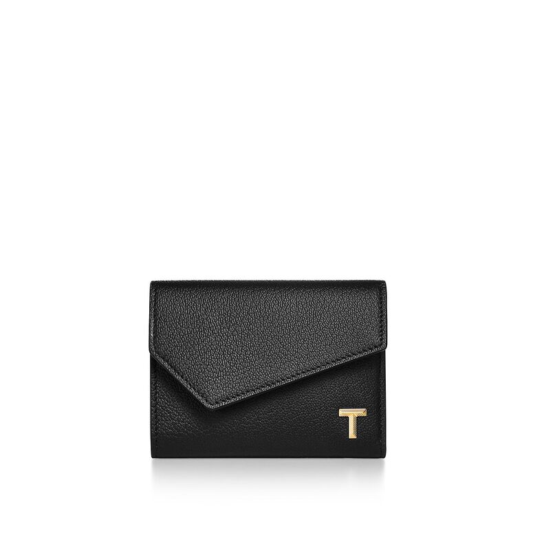 Tiffany T Wallet in Black Leather, , hi-res