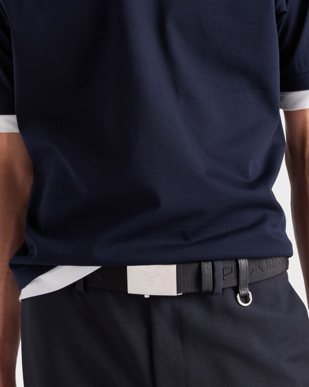 Cotton tape belt, , hi-res