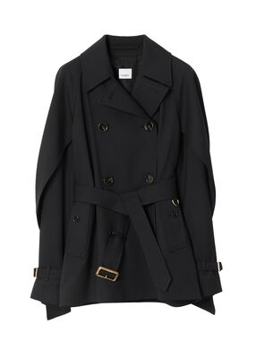 Wool Blend Trench Jacket