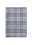 Wide Knight Check Wool Silk Scarf, , hi-res