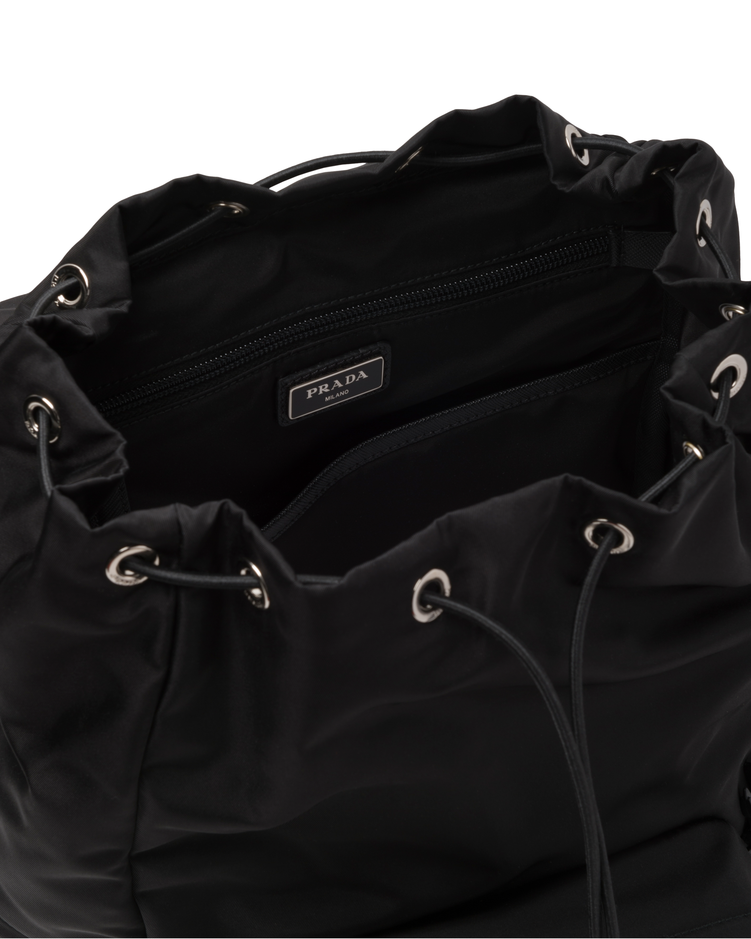 Nylon and 2025 saffiano leather backpack