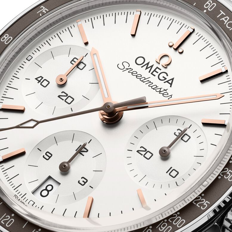 Speedmaster 38mm Silver Dial Warm Grey Bezel Watch, , hi-res