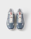Patent leather and technical fabric Prada America&#39;s Cup sneakers, , hi-res