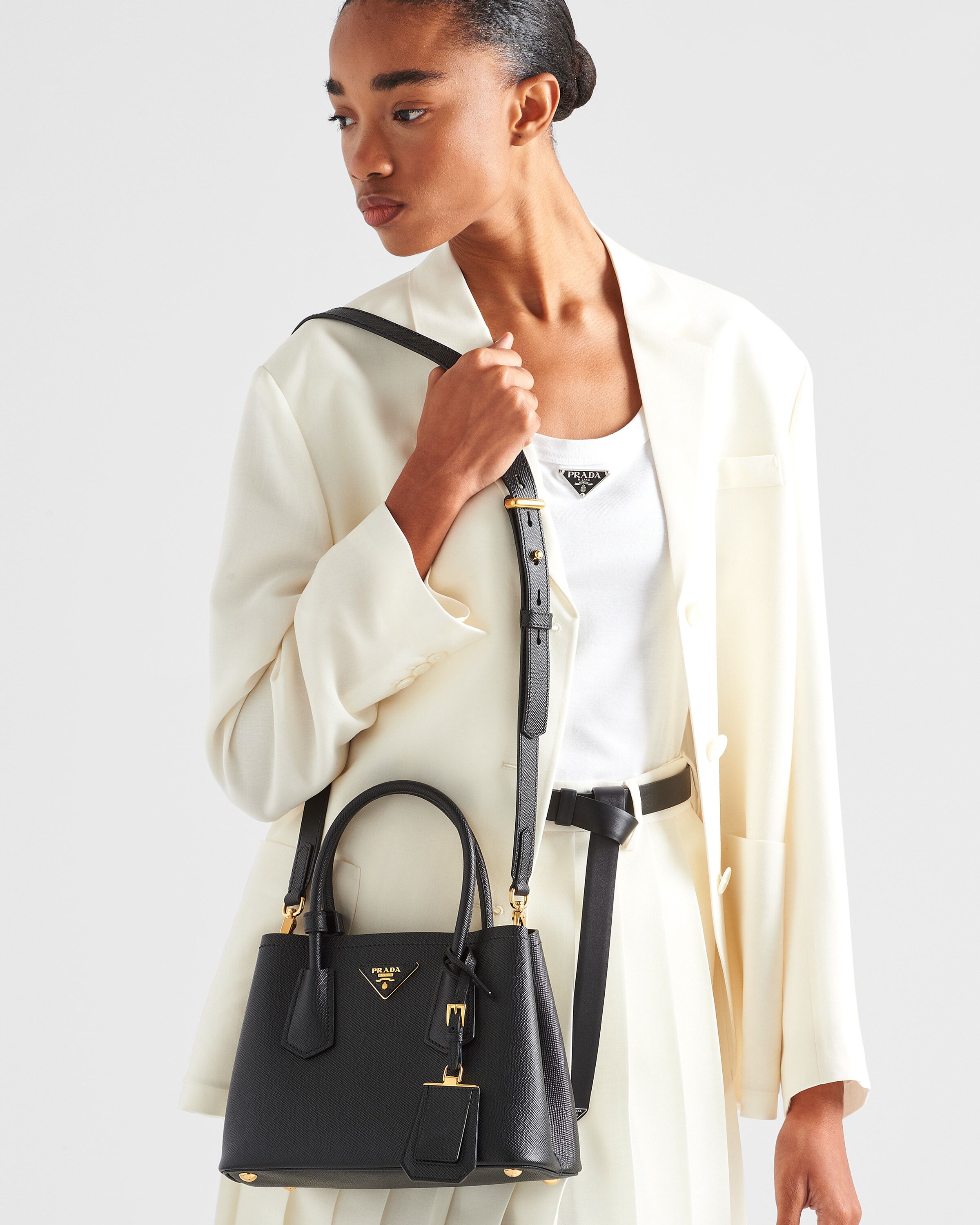 Prada Prada Double Saffiano leather mini bag Women Heathrow Reserve Collect