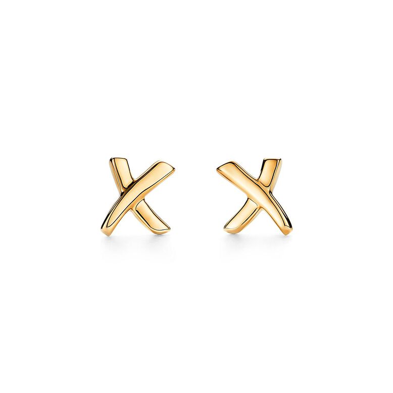 Paloma's Graffiti X earrings in 18ct gold, mini., , hi-res