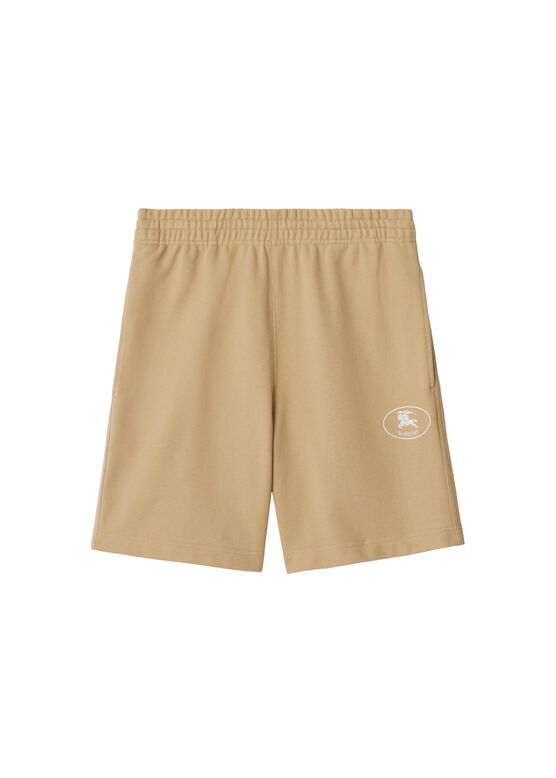 Knight Stamp Cotton Shorts, , hi-res