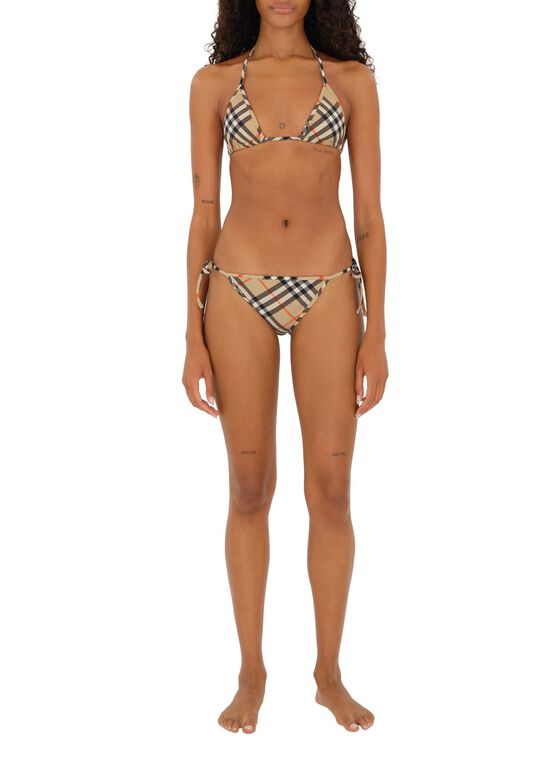 Check Bikini Top, , hi-res