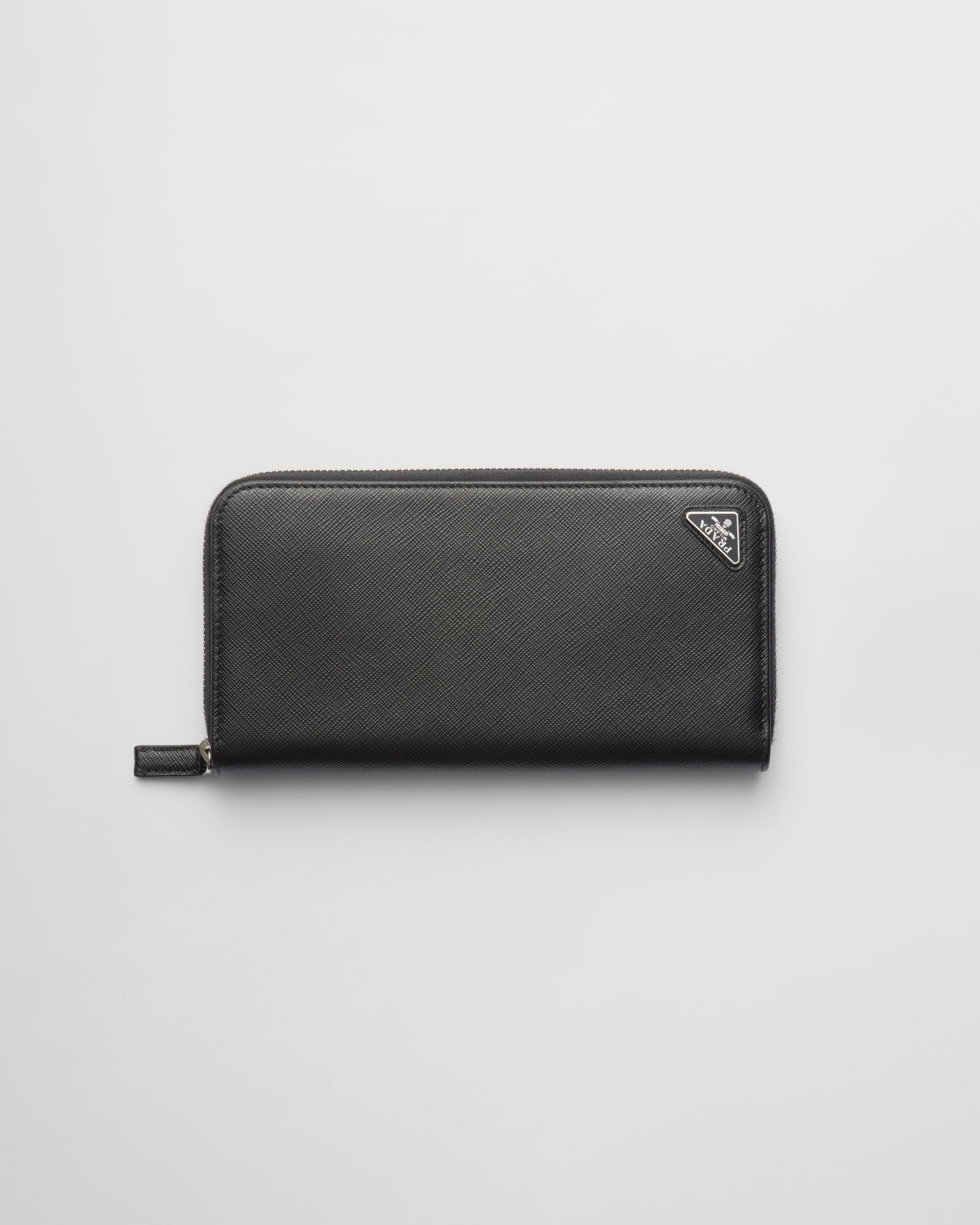Prada saffiano tri fold wallet deals