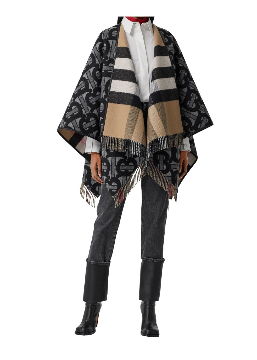 Burberry hotsell poncho sale