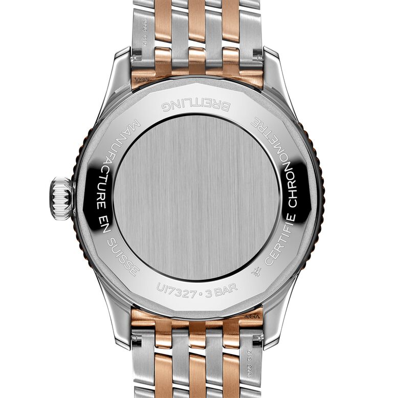 Navitimer 36mm Ladies Watch White Mother Of Pearl Stainless Steel And 18k Red Gold, , hi-res