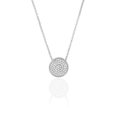 Cameo Silver Pave Disc N-Lace 