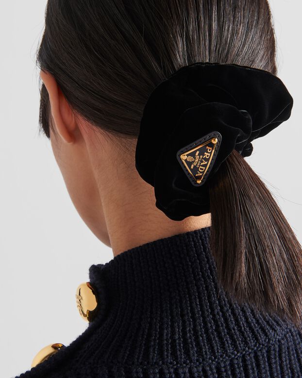 Velvet scrunchie, , hi-res