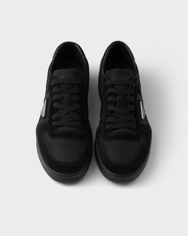 Downtown Re-Nylon and suede sneakers, , hi-res