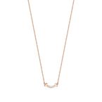 Tiffany T smile pendant in 18ct rose gold with diamonds, micro, , hi-res