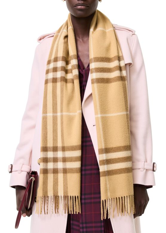 Check Cashmere Scarf, , hi-res