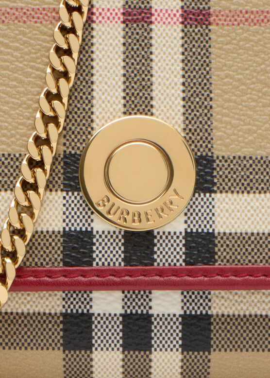 Check Chain Strap Wallet, , hi-res