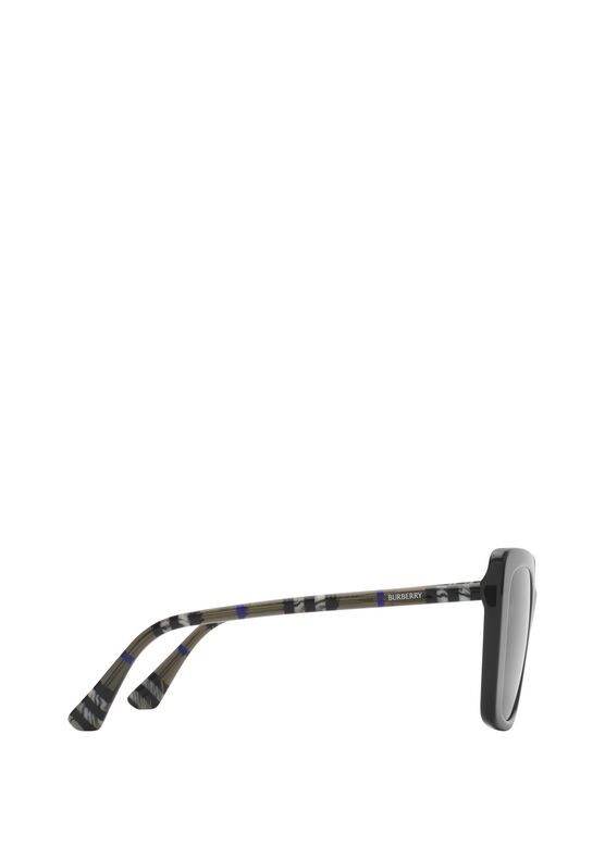 Tubular Check Square Polarised Sunglasses, , hi-res