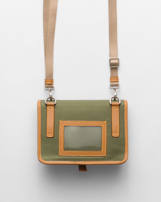 Re-Nylon and leather smartphone case, , hi-res