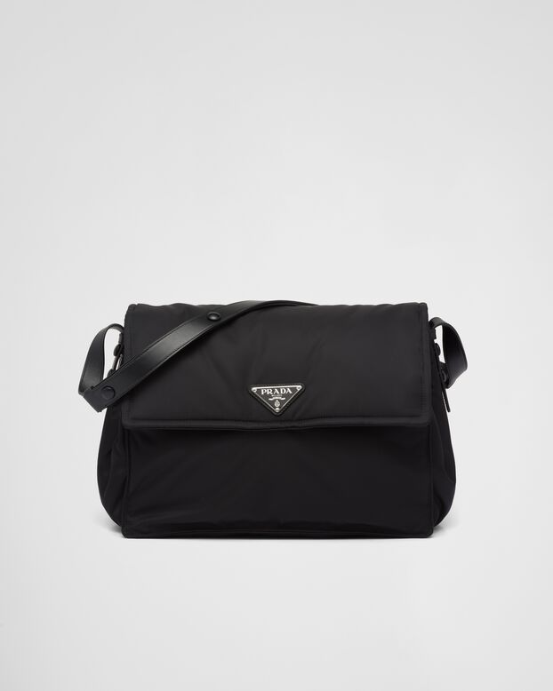 Re-Nylon large padded shoulder bag, , hi-res