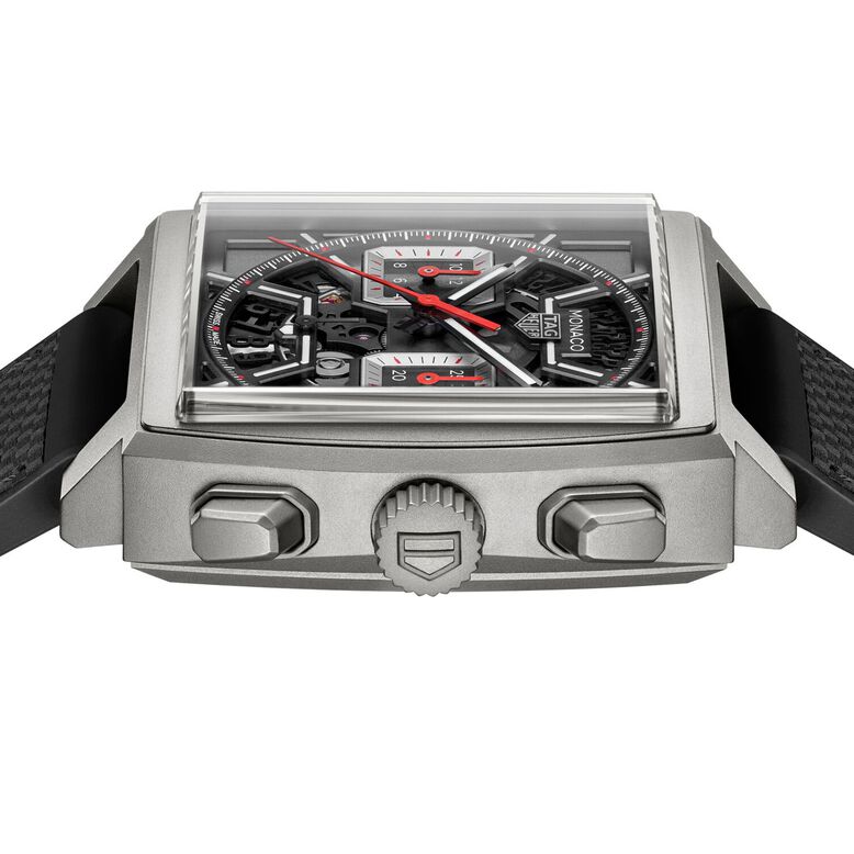 Monaco Chronograph 39mm Mens Watch Titanium Black, , hi-res