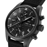 Pilot&#39;s Chronograph Top Gun Ceratanium 41mm Mens Watch Black, , hi-res