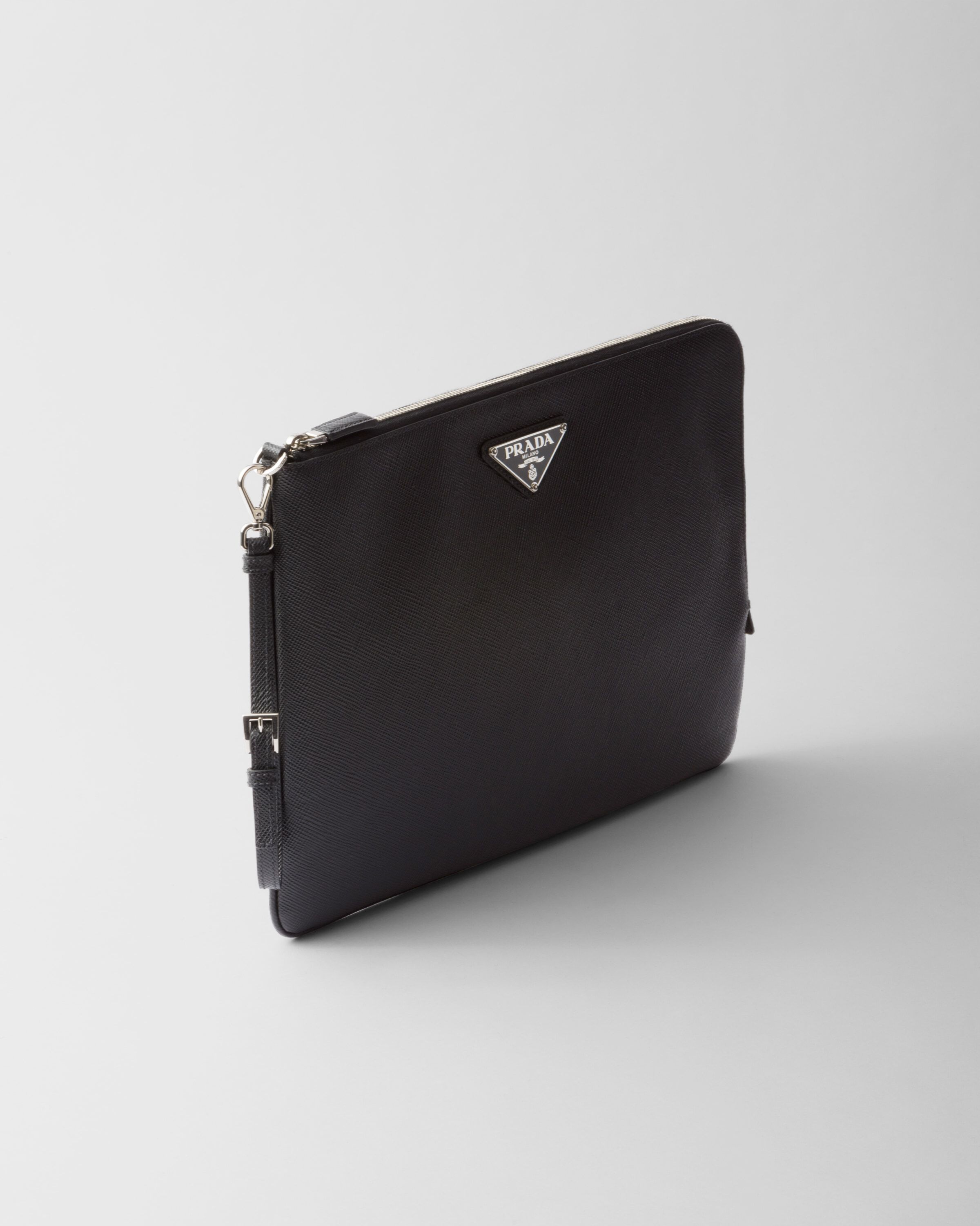 Prada saffiano leather pouch sale