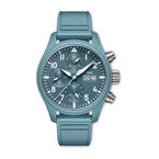 Pilot Automatic Limited Edition 41mm Mens Watch Blue Fabric Strap