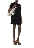 Check Trim Cotton T-shirt Dress, , hi-res