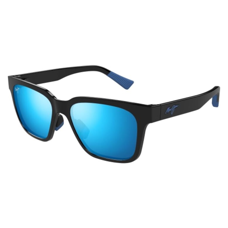 Sunglasses 631 Black Blue Mirrored, , hi-res