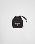 Re-Nylon mini pouch bag charm