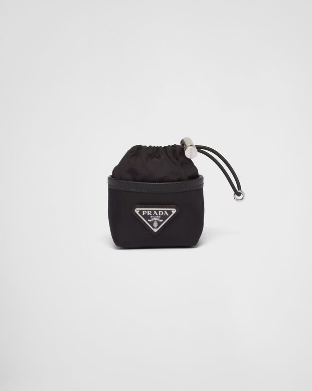 Re-Nylon mini pouch bag charm, , hi-res