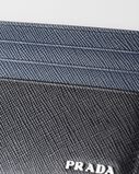 Saffiano leather card holder, , hi-res