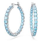 Matrix Lady Earrings Blue Whit