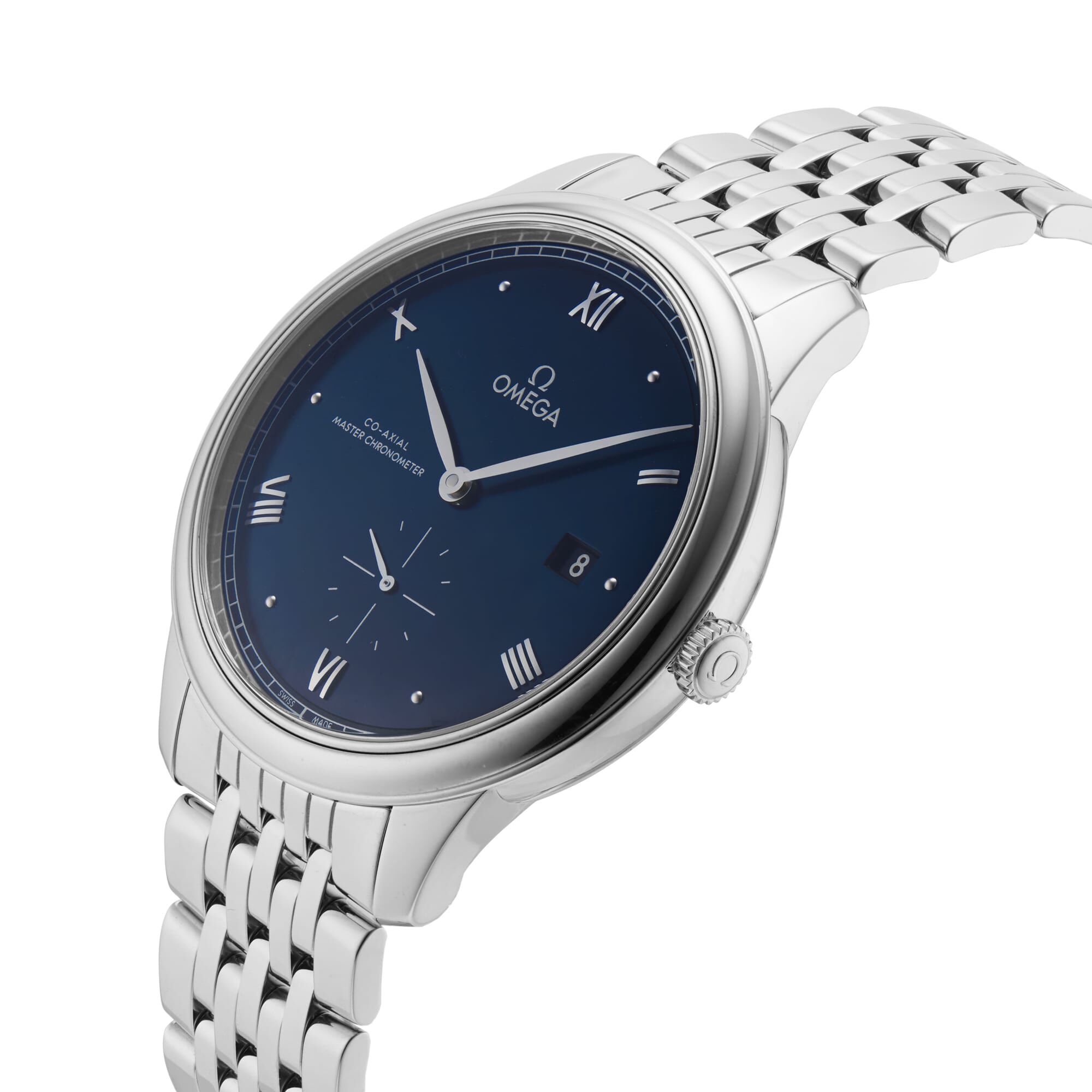 De Ville Prestige Co Axial Master Chronometer Small Seconds 41mm Mens Watch Blue