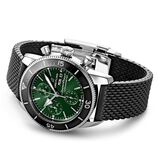 Superocean Heritage Chronograph 44 Stainless Steel Rubber Strap Watch, , hi-res