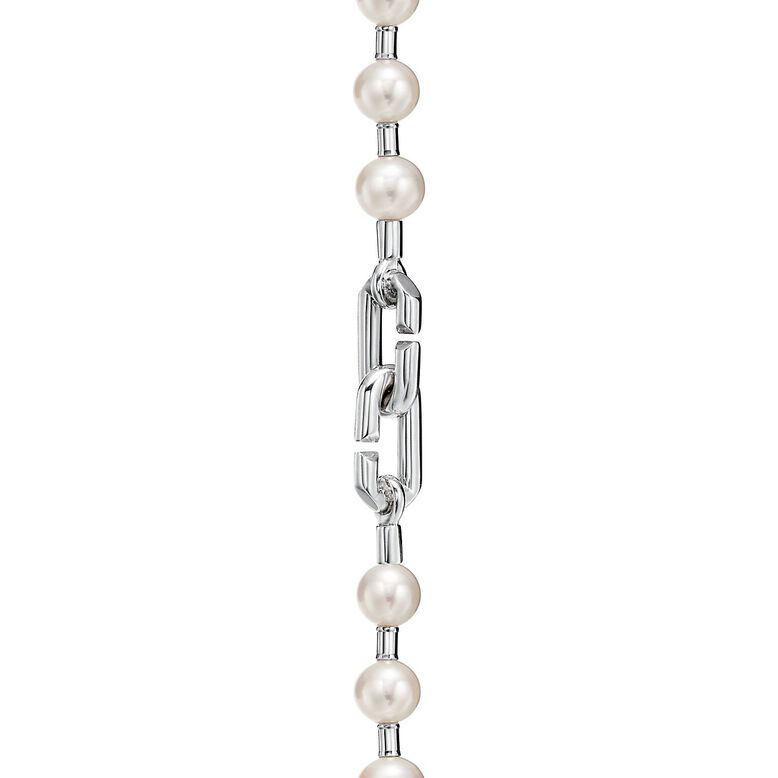 Tiffany HardWear Pearl Lock Bracelet in Silver, Medium, , hi-res
