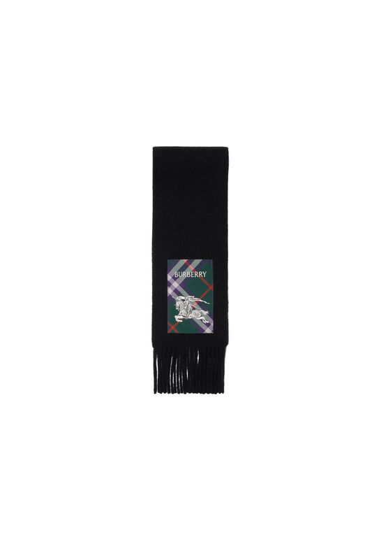 Check Label Cashmere Scarf, , hi-res