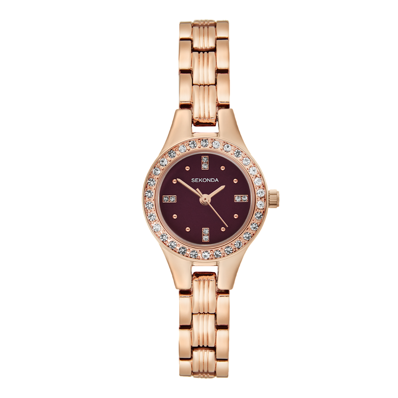 Ladies Dress Watch Rose Gold - Gold, , hi-res