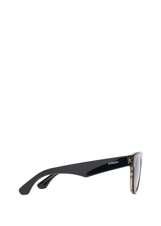 Check Round Sunglasses, , hi-res