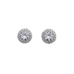 Crystal Classical Earring  - Silver