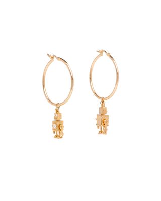 Prada Fine Jewellery gold and diamond earrings