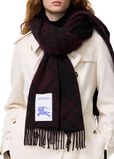 Check Alpaca Wool Scarf, , hi-res